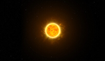 sun in a space
