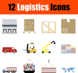 Sticker - Logistics Icon Set