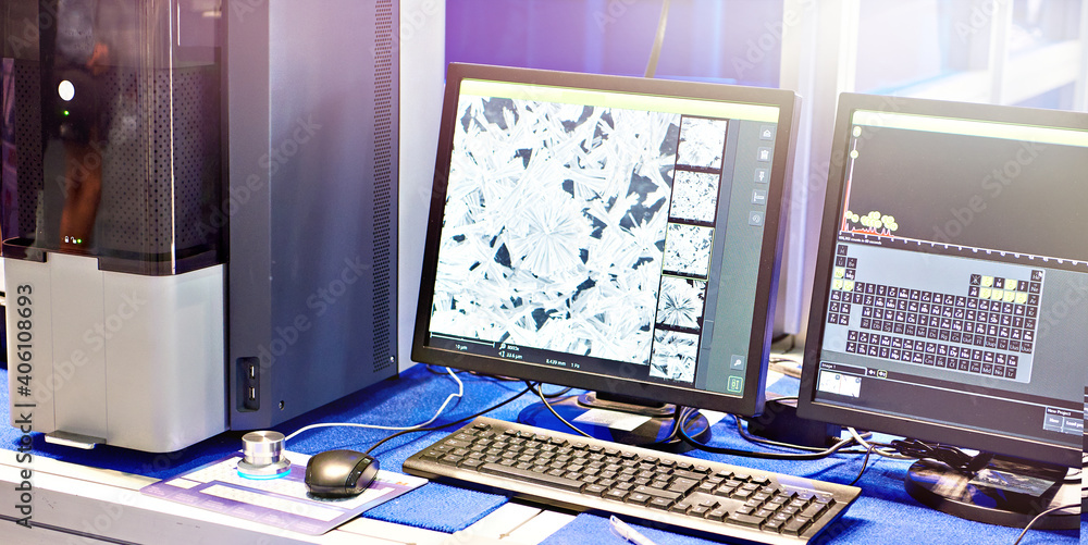 Scanning electron microscope Stock Photo | Adobe Stock