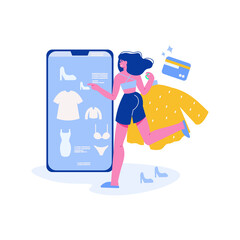 Sticker - Online Shopping Concept