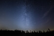 Leinwandbild Motiv Amazing shot of a starry sky at night
