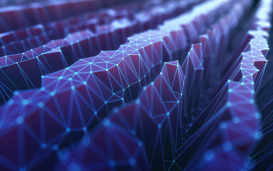 Wall Mural - colorful abstract image with organic shape. background technology concept.