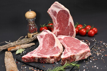 raw veal chops