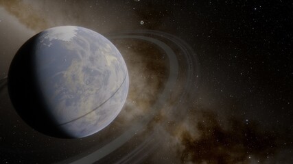 planets and galaxy, science fiction wallpaper. beauty of deep space. billions of galaxy in the unive