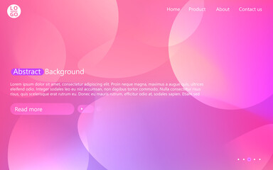 Wall Mural - abstract website template with gradient. presentation modern minimal blur background.
