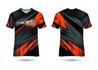 Wall Mural - Racing Jersey Template Design vector