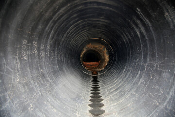 Wall Mural - salvador, bahia, brazil - january 15, 2021: sewage and rainwater collection pipes are seen in the Ondina neighborhood in the city of Salvador.