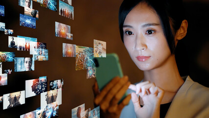 Poster - ソーシャルネットワーク　デジタルコンテンツ
