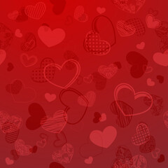 Sticker - Hearts decoration wallpaper