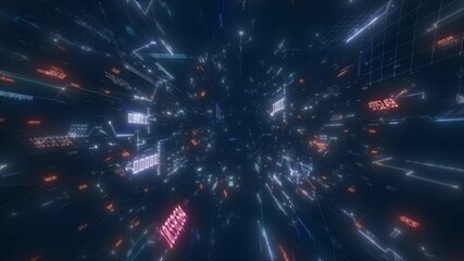 Wall Mural - background with circuit lines
