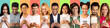 © Prostock-studio - Multiracial Millennial People Using Phones Texting Over Colored Backgrounds, Collage