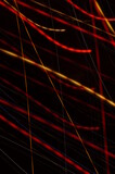 Fototapeta Przestrzenne - Fancy background - colored luminous irregular lines. Graphic background with neon luminous elements.
