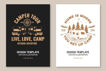 Wall Mural - the best memories are made camping. posters, banners, flyers vector. concept for shirt or logo, prin