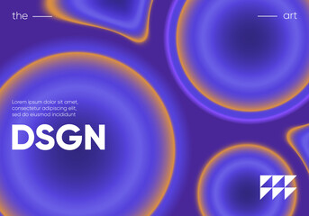 Wall Mural - wavy gradient shapes composition. eps10 vector.