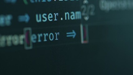 close up shot of a source code
