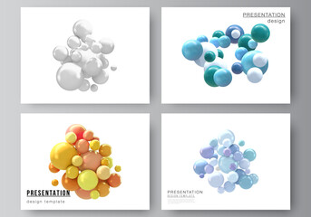 Sticker - vector layout of the presentation slides design business templates, multipurpose template for presen