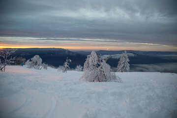 Coucher de soleil le Revard