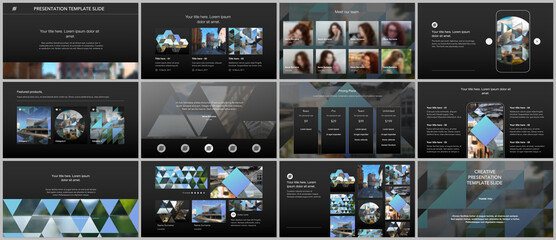 Wall Mural - vector templates for website design, presentations, portfolio. templates with triangles, triangular 