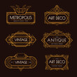 © Macrovector - Art Deco Labels Set