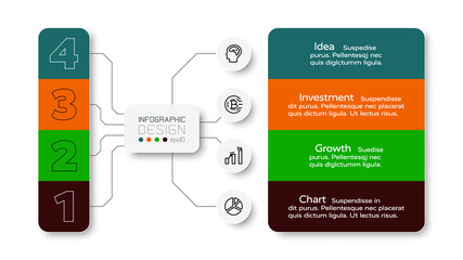 the 4 work steps presented in a diagram form are used for assigning work duties and planning. infogr