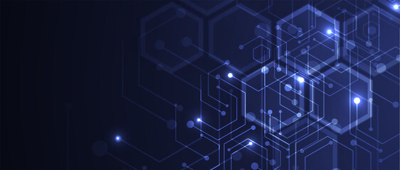 Technology data background, idea of global business solution
