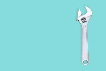 Adjustable metal wrench. Adjustable metal wrench for background banner, poster and much more.