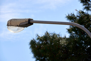 detail of street lamp for lighting