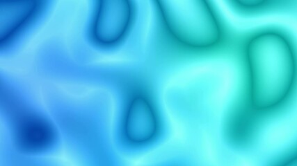 Wall Mural - soft silky gradient blue-green waves fractal abstract motion 3d video template animation loop blur b