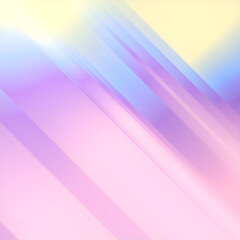 Fototapete - Colorful geometric background with wavy rainbow gradient. Abstract decorative print. 3d rendering digital illustration