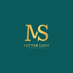 Wall Mural - Initial Letter MS logotype company name monogram design for Company and Business logo.