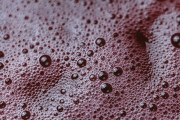 Aufkleber - Beautiful abstract red bubbles background pattern for design. Liquid fluid texture for background, banner.