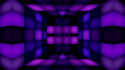 3D virtual stage neon glow color moving seamless art loop background abstract motion