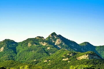 mountain landscape with sky