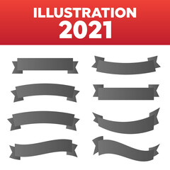 Wall Mural - vector ribbons set isolated. banner ribbon vector set
