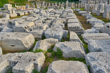 Wall Mural - Ruins of agora, archaeological site in Izmir