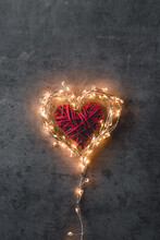 A Sparkling Heart. Valentine's Day.