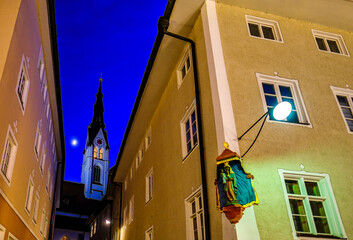 Poster - famous old town of Bad Tolz - Bavaria