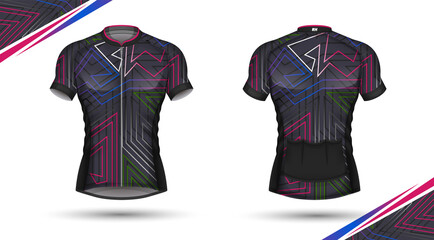 Cycling jersey, front and back