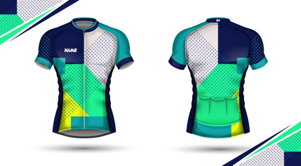 Cycling jersey, front and back