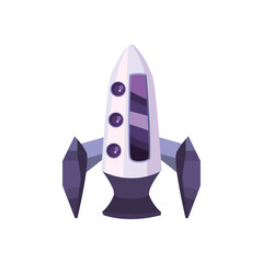 Poster - Space rocket icon vector design