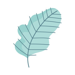 Sticker - leaf organic fresh food icon isolated design