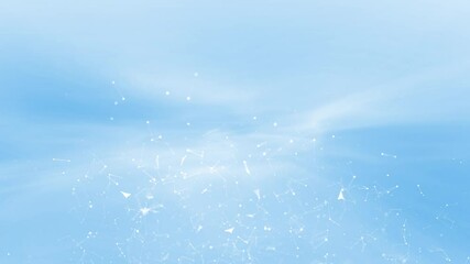 Wall Mural - bright sky background with artistic network lines.