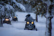 © Gilles Rivest - Snowmobile in the Canadian winter