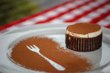 close up of a chocolate cake