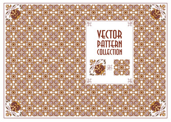 Wall Mural - victorian ornament. seamless pattern background.