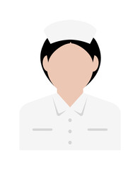 Canvas Print - Worker avatar icon illustration (upper body) / nurse, Health care worker