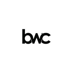 bwc letter original monogram logo design