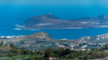 Wall Mural - panoramic view of the bay of the city of las palmas