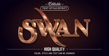 Editable Text Style Effect - Swan Text Style Theme.