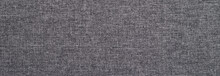 Grey Textile Texture Background Banner Panorama.